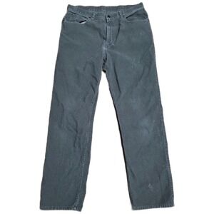 Vintage L.L. Bean Corduroy Pants Men's Size 38x34 Olive Green Straight Leg